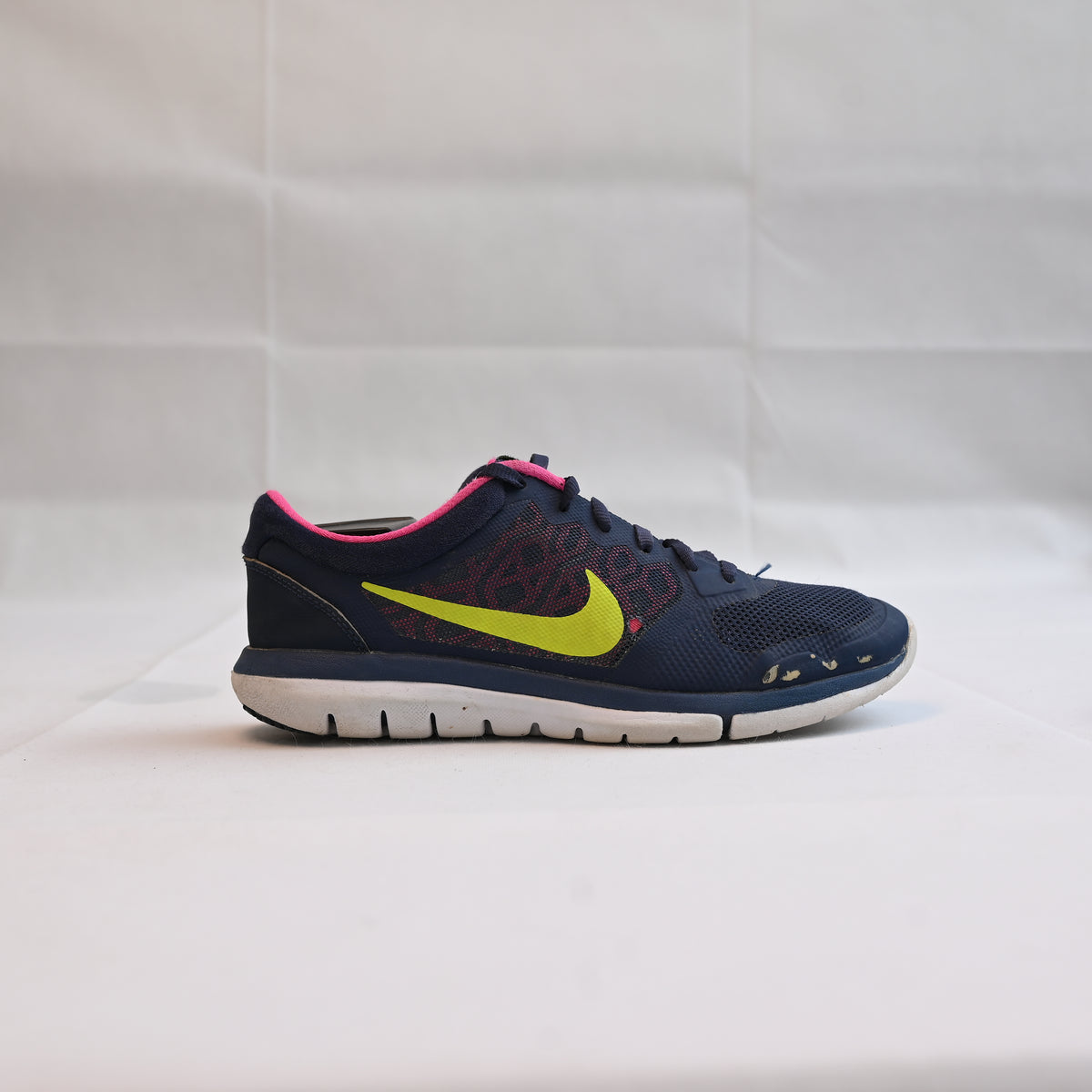 Nike Flex Run Shoes Navy Yellow Pink Women's Running shoes