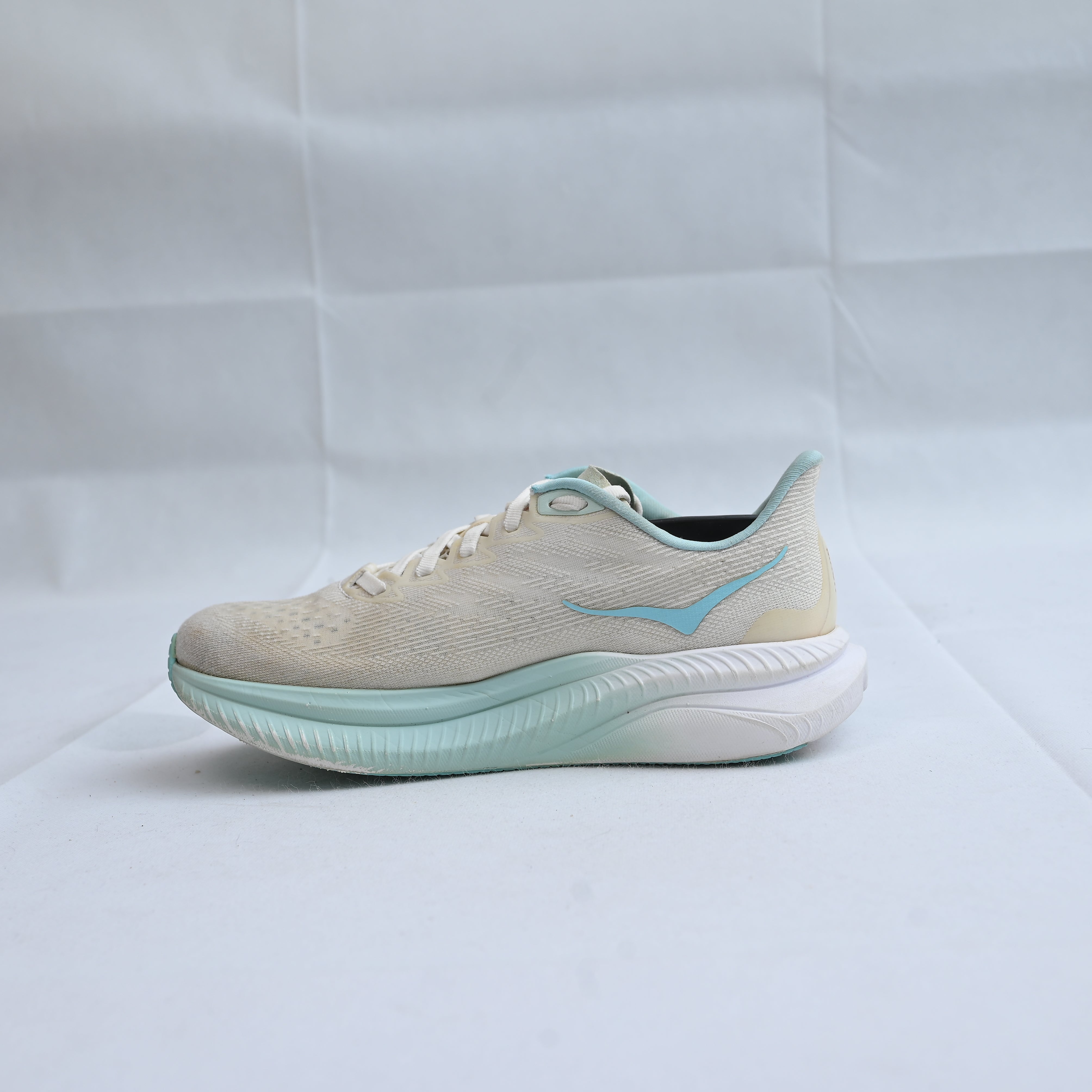 Hoka One One Mach 6 Running Shoes Training Sneakers White Blue