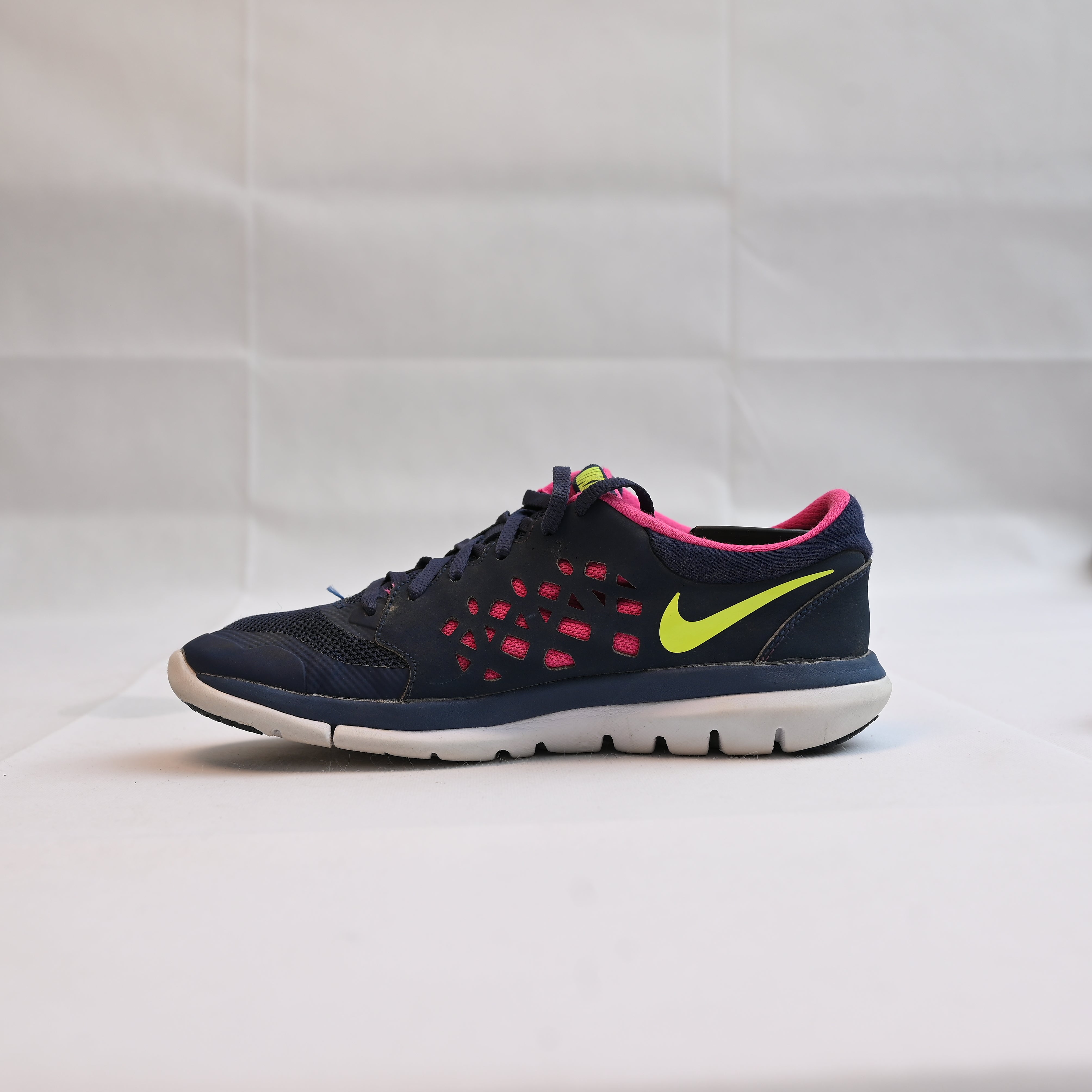 Nike Flex Run Shoes Navy Yellow Pink Women's Running shoes