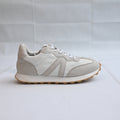 Mia Olia Sneakers Women 8 Medium Platform Ivory Leather Neutral Minimalist Low